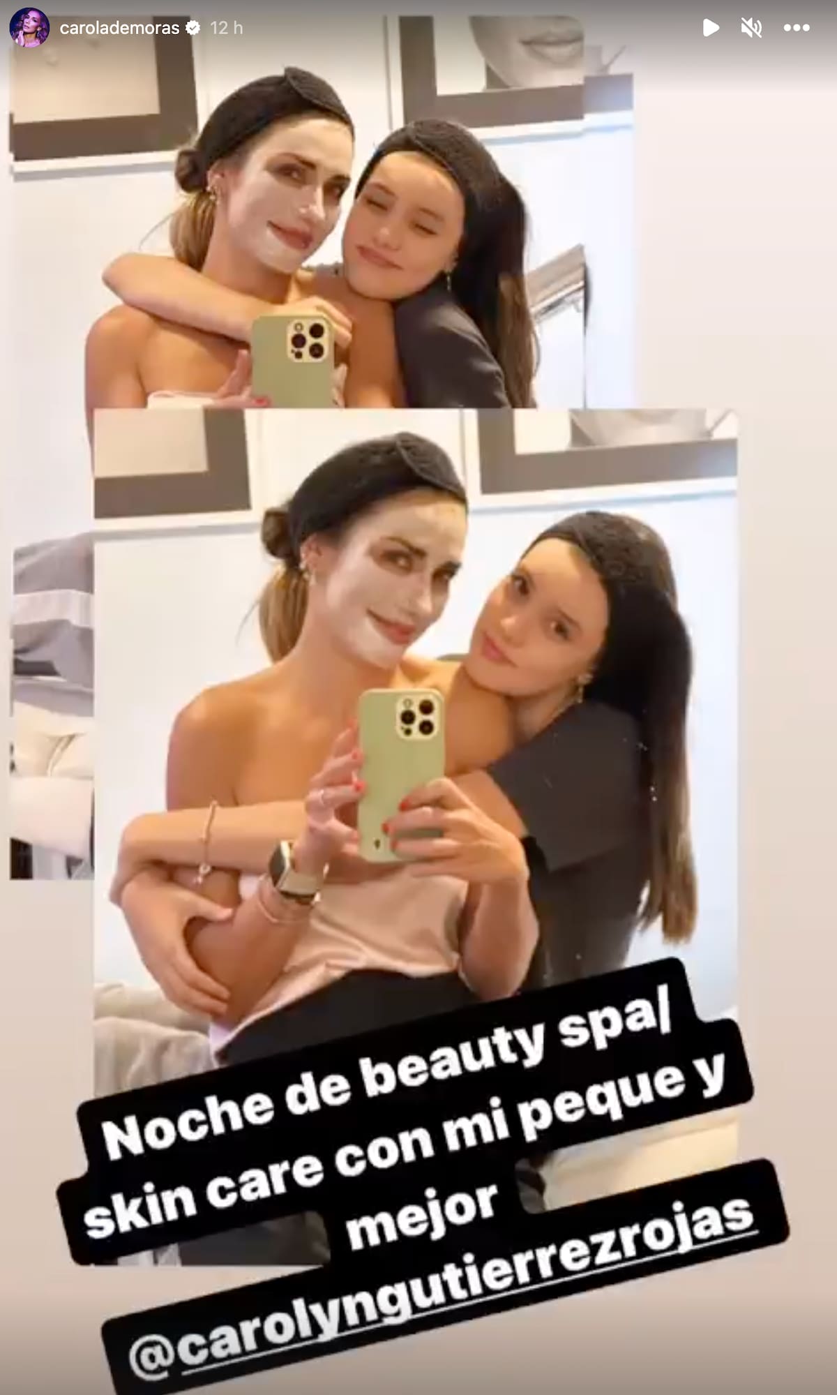 Carola de Moras y su hija, Mila disfrutaron de un especial panorama.