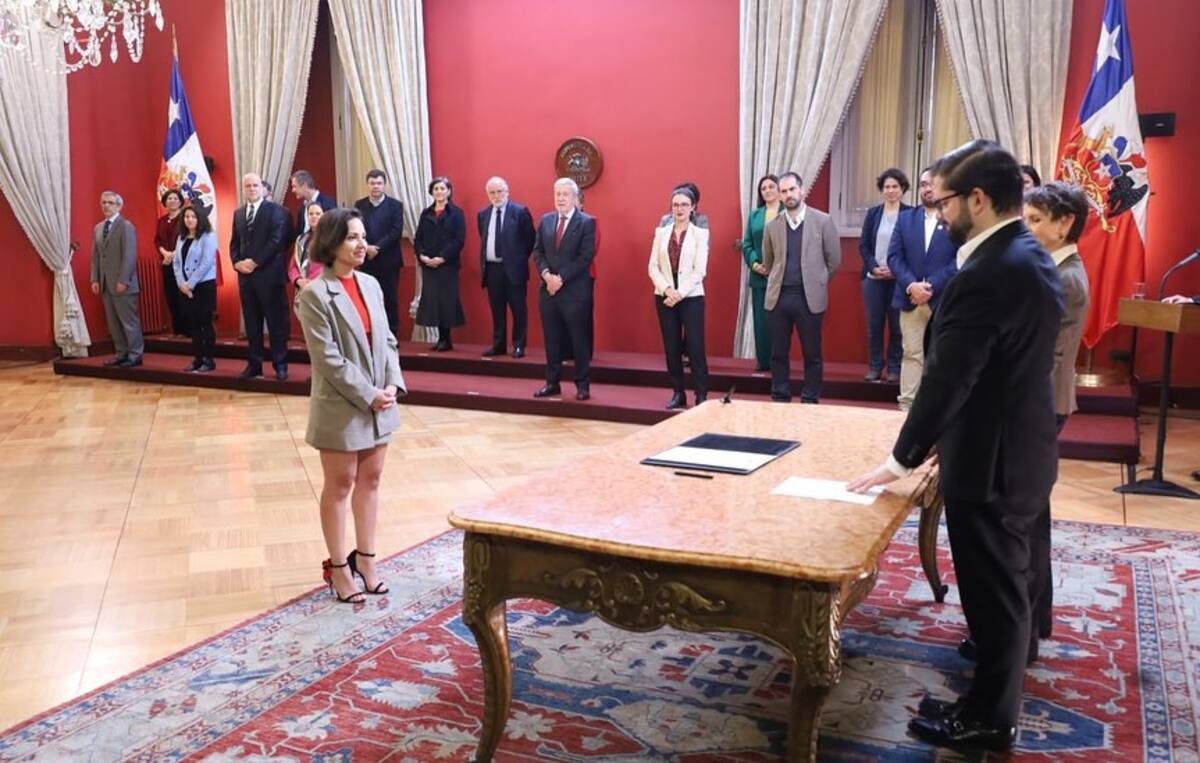 Carolina Arredondo en el cambio de gabinete