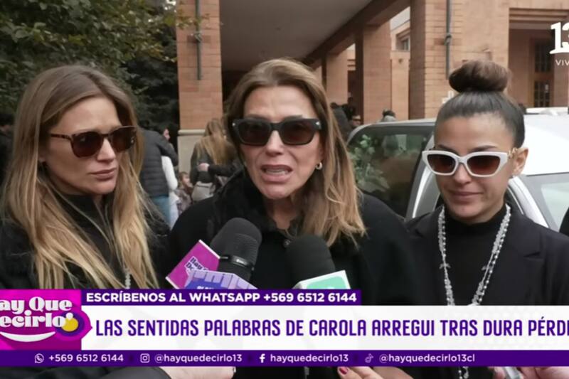 se acercó a la prensa a agradecer su apoyo. Créditos: Captura Canal 13.