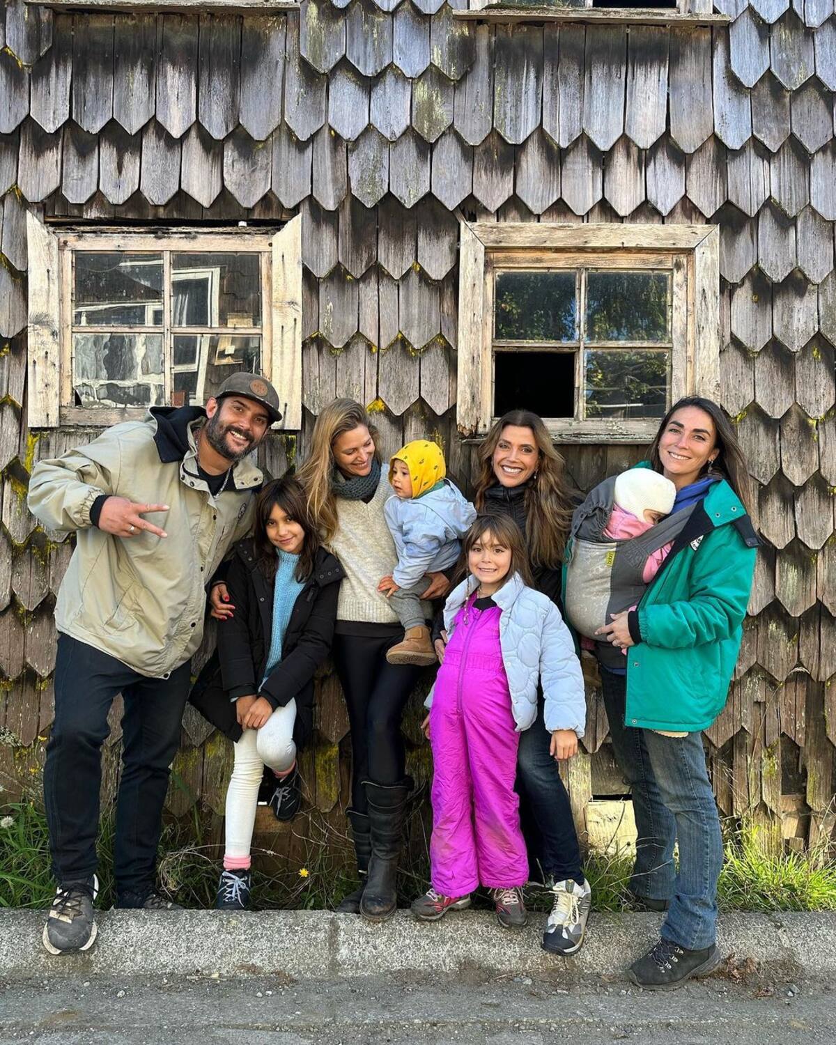 Carolina Arregui y su familia