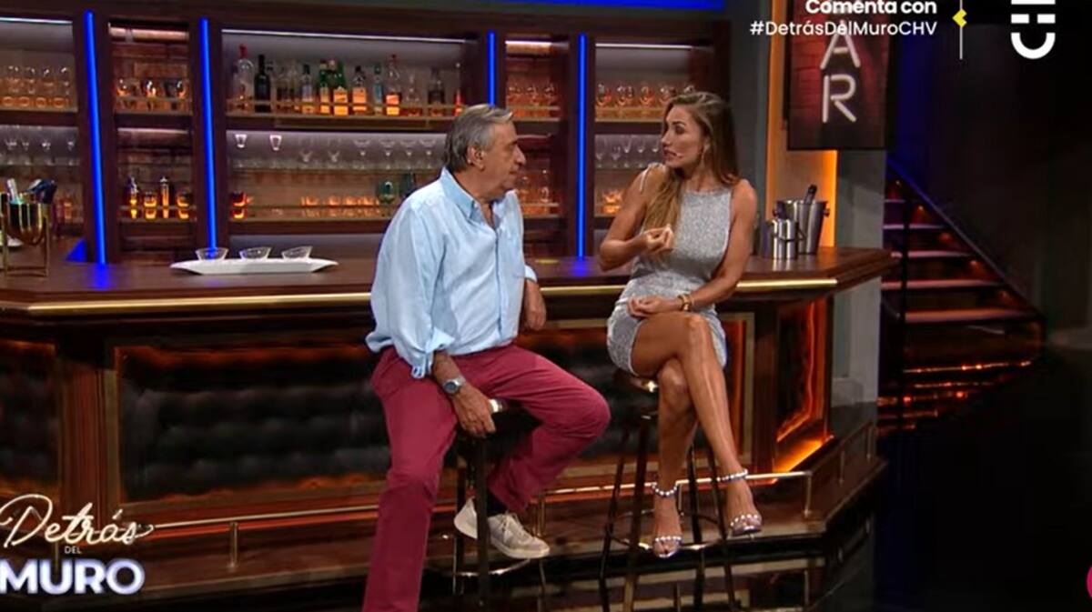 La modelo estuvo invitada al programa de CHV. Créditos: Captura CHV