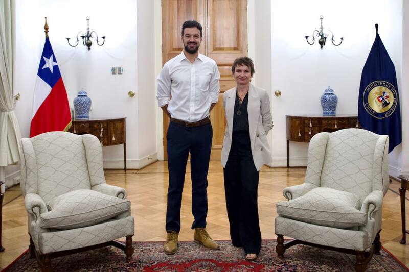 El alcalde de Maipú y la ministra del Interior se reunieron el martes pasado para debatir temas de seguridad comunal. (X).
