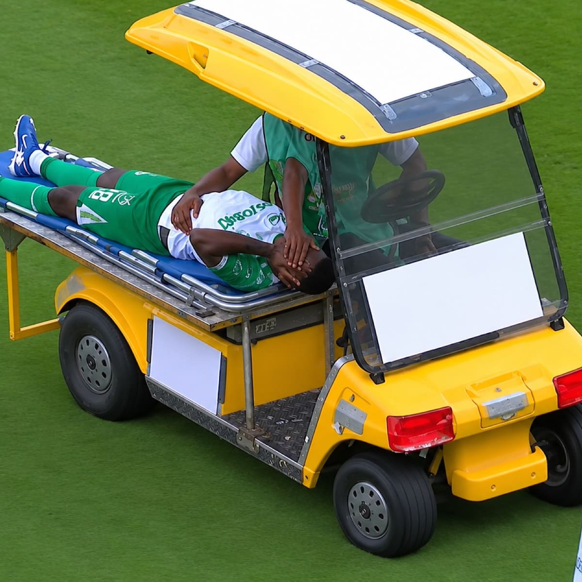 VIDEO | Insólito: el carrito de asistencia se llevó puesto a un jugador en medio de la emergencia