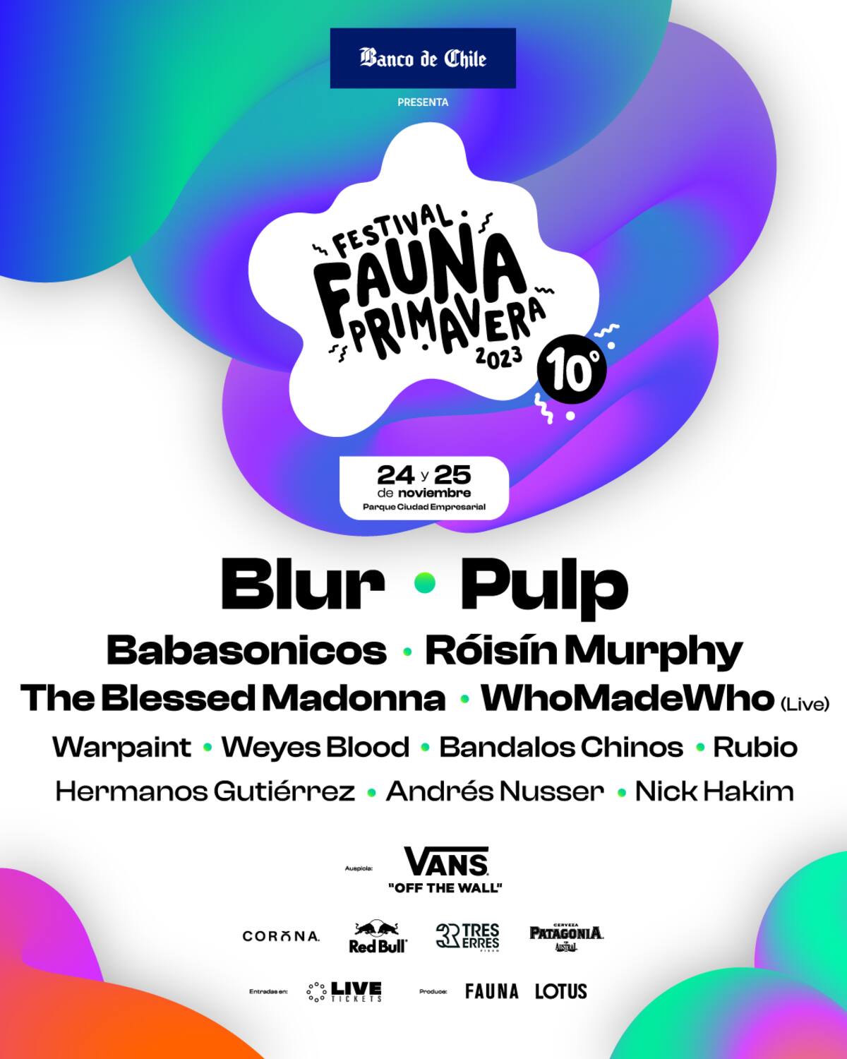 Las bandas que estarán en Cartel Fauna Primavera 2023.