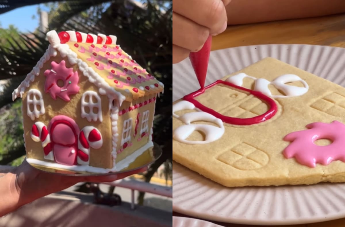 El panorama ideal para Navidad: En esta cafetería puedes armar tu propia casita de jengibre