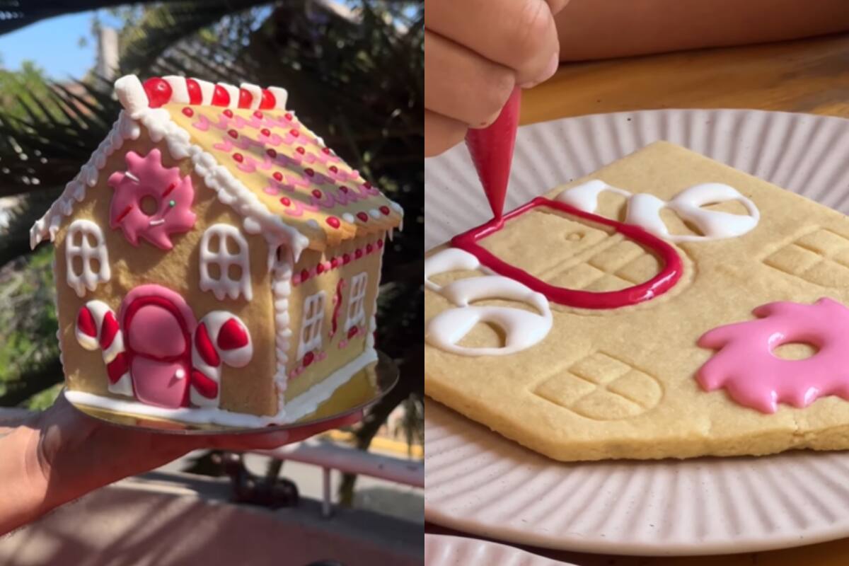 El panorama incluye todos los materiales para fabricar este clásico dulce de esta época del año, además de un bebestible. Créditos: Café Patagonia en Instagram.