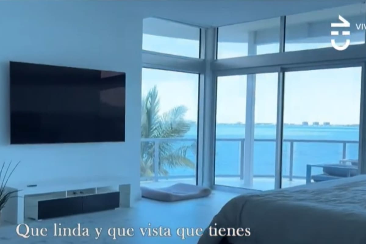 Esta es la vista de la habitación de la mujer.