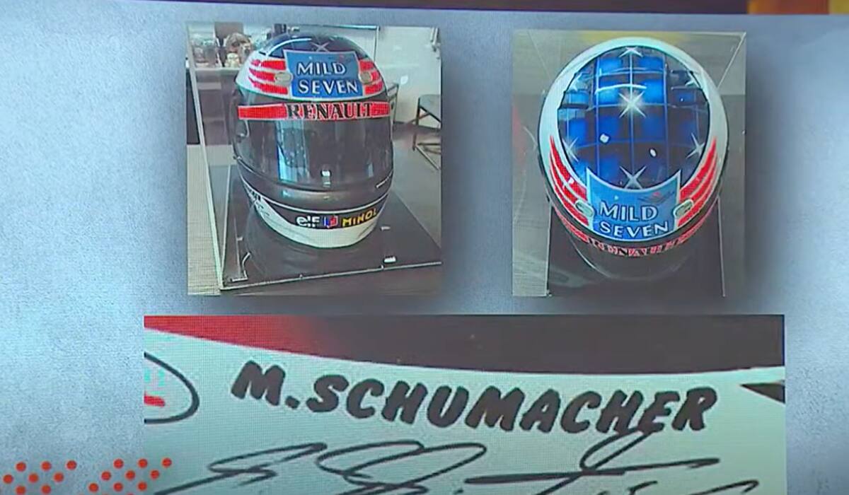 Casco de Michael Schumacher está avaluado en más de 20 millones de pesos.