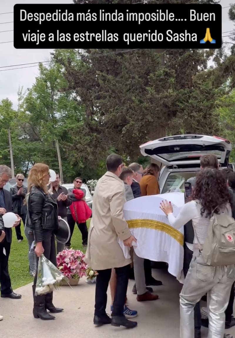 Cata Pulido despidió a su fallecido hijo.