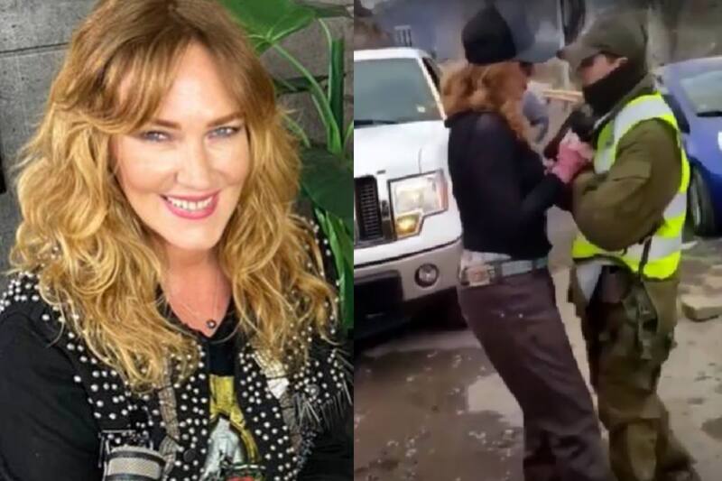 Cata Pulido en sus redes sociales y en su incidente con Carabineros / Créditos: Instagram | Reproducción