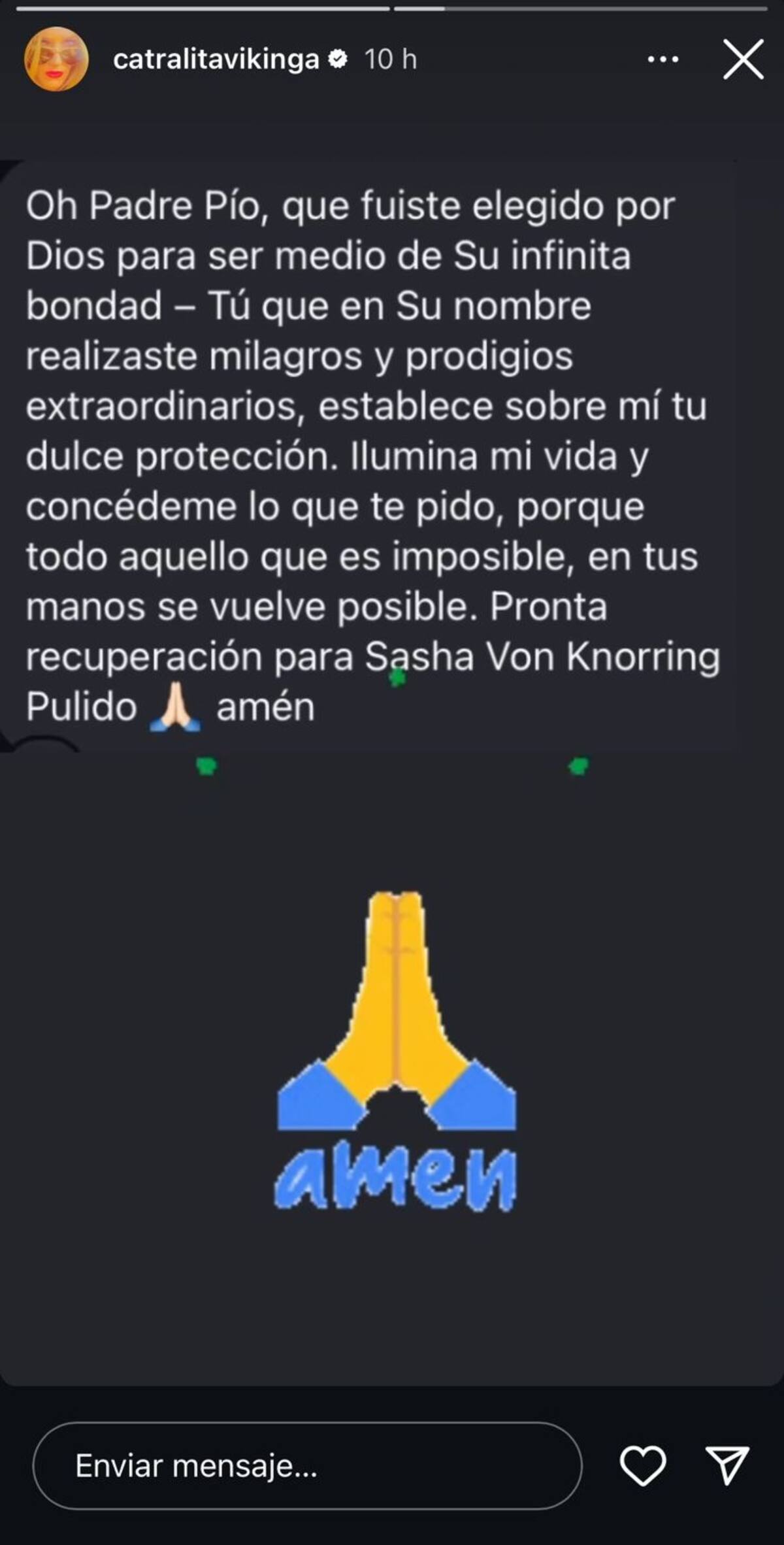 Cata Pulido está pasando por un difícil momento familiar.