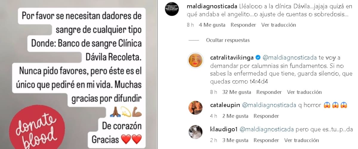 Cata Pulido reaccionó a odioso comentario. Créditos: Instagram