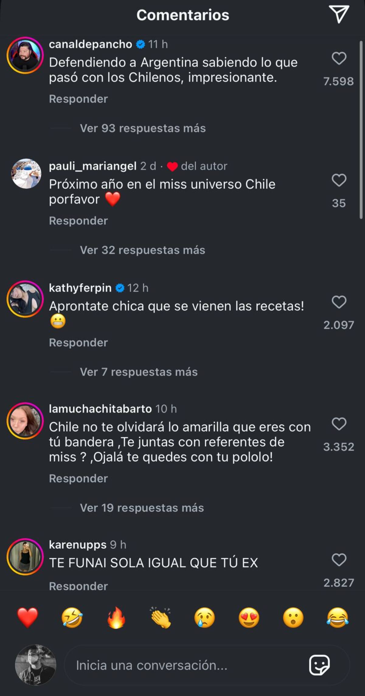 La modelo se llenó de críticas.