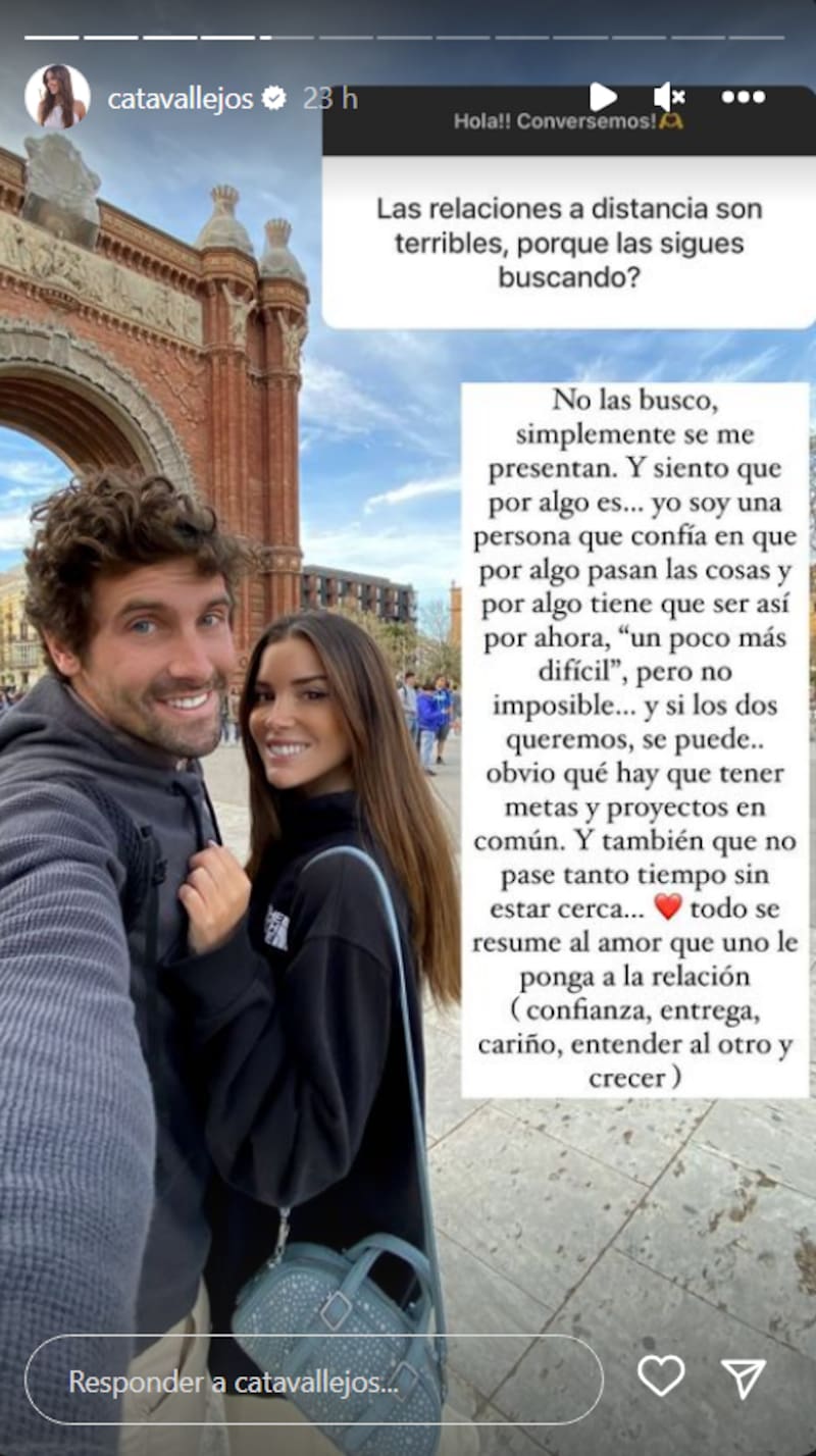 Cata Vallejos cuenta más detalles de su relación a distancia con Rodrigo Porro, su pololo.