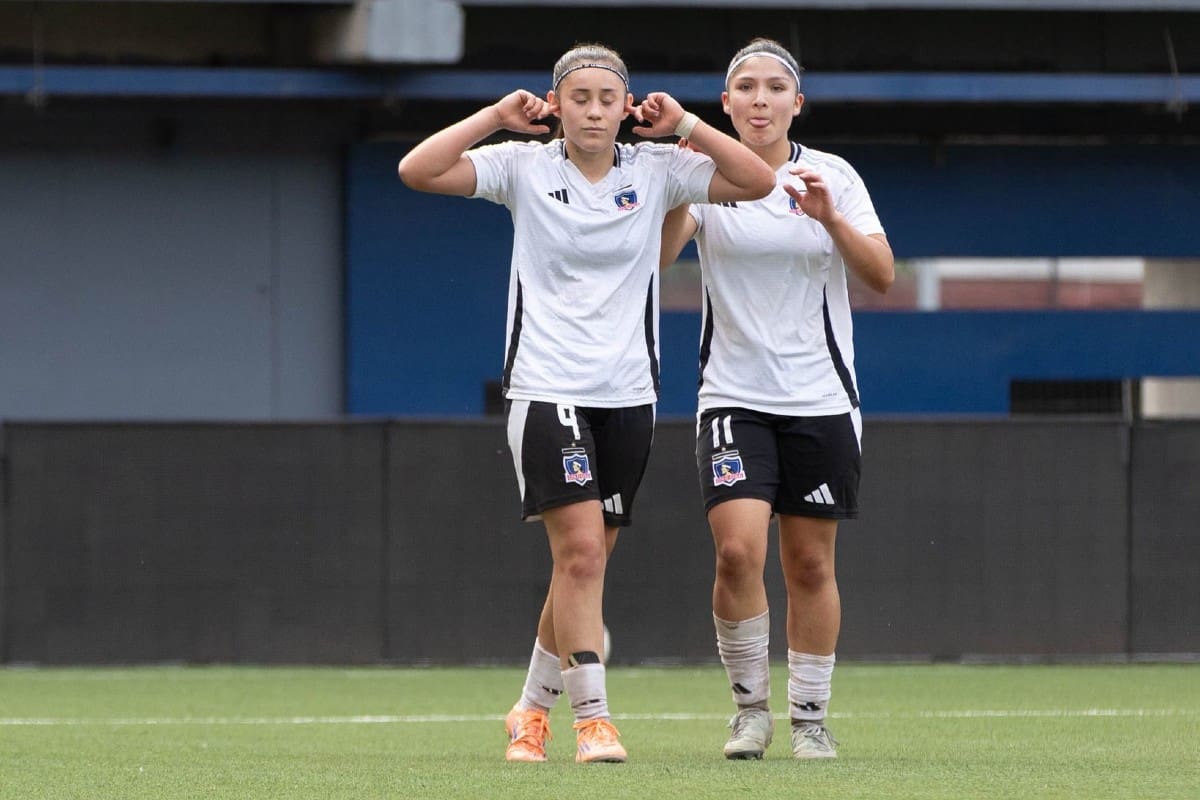 La hija de Carlos Muñoz marcó en la victoria de Colo Colo ante la UC en el Fútbol Joven. Foto: Colo Colo.