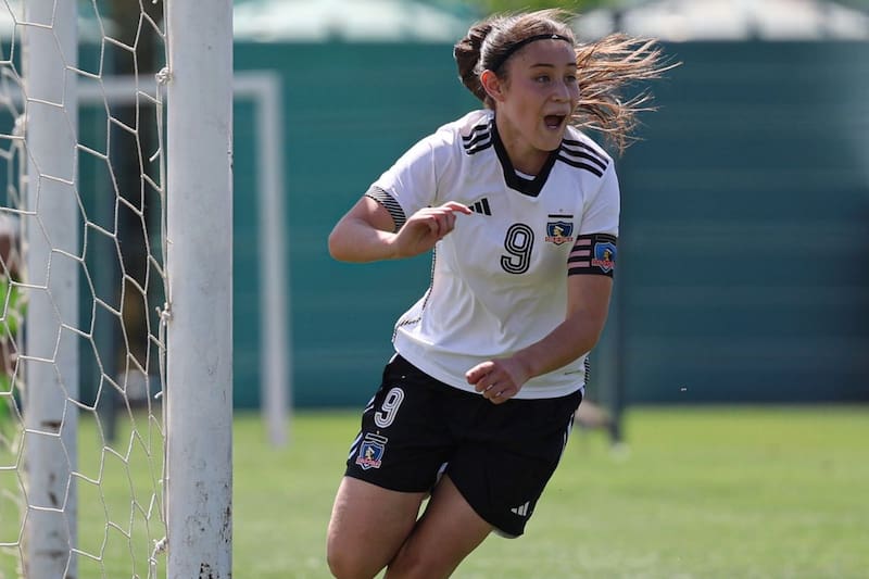 marcó dos de los cuatro goles de Colo Colo en la emocionante victoria sobre Católica. Fotos: Prensa Colo Colo.