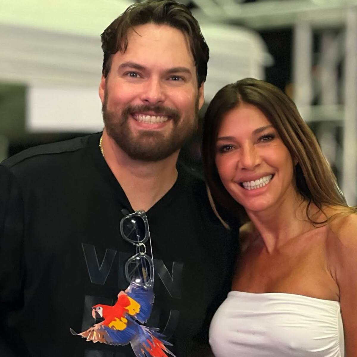 La actriz se sincera con el comediante ante su paso por la primera noche del Festival de Viña del Mar. Créditos: Instagram.