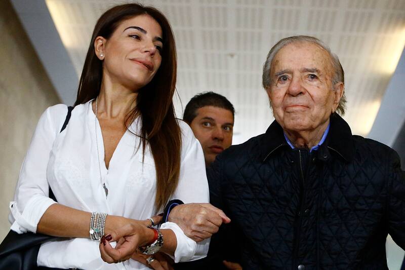 Catlos Menem y su hija, Zulemita