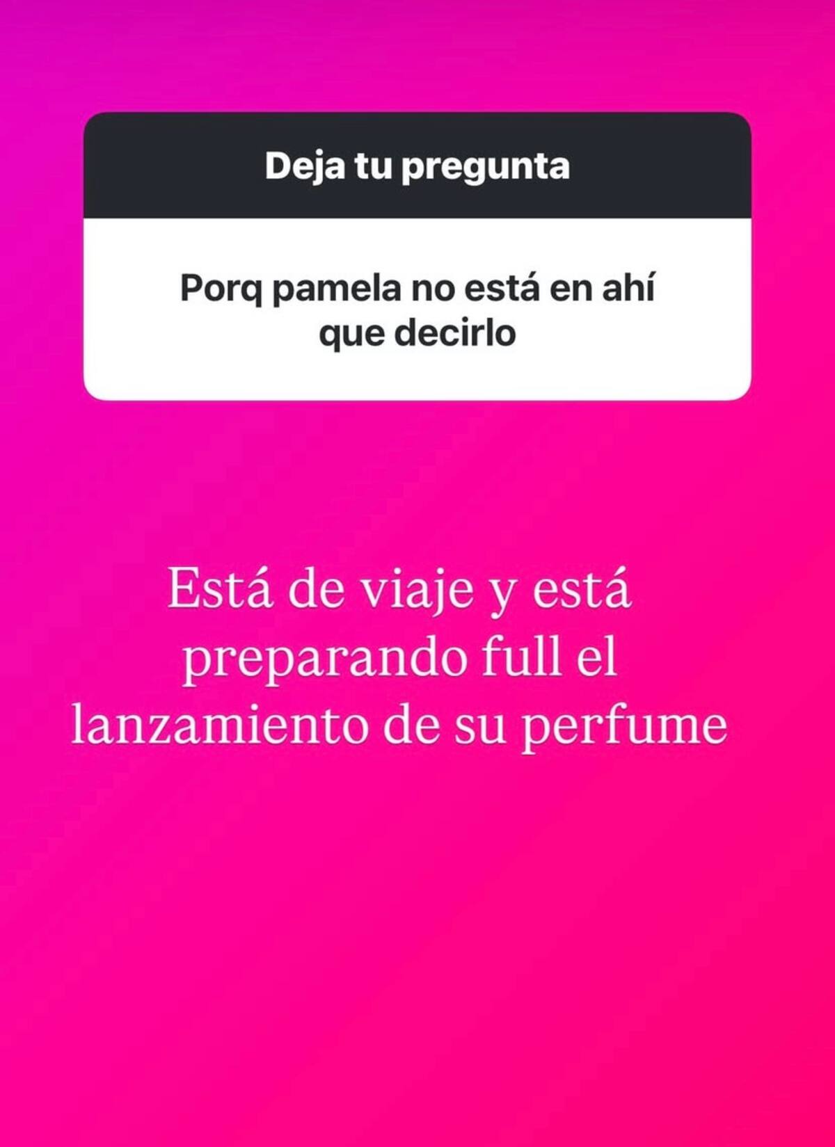 La periodista respondió sobre el futuro de la Fiera.
