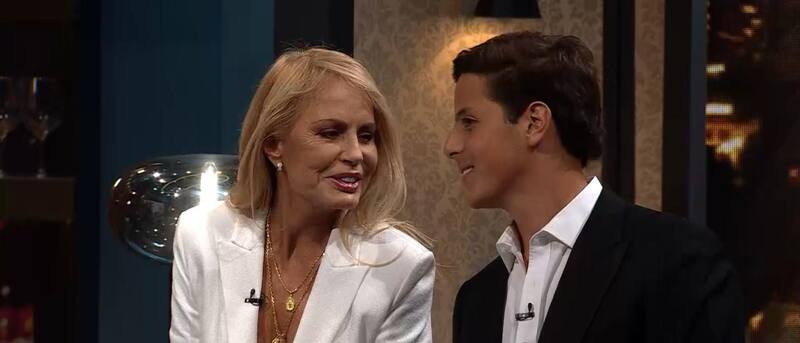 Cecilia Bolocco y Máximo Menen en "Podemos Hablar". Créditos: CHV