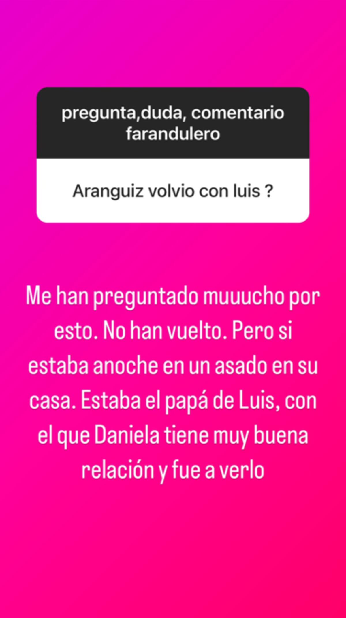 Esta fue la historia de Cecilia Gutiérrez aclarando los rumores de reconciliación.