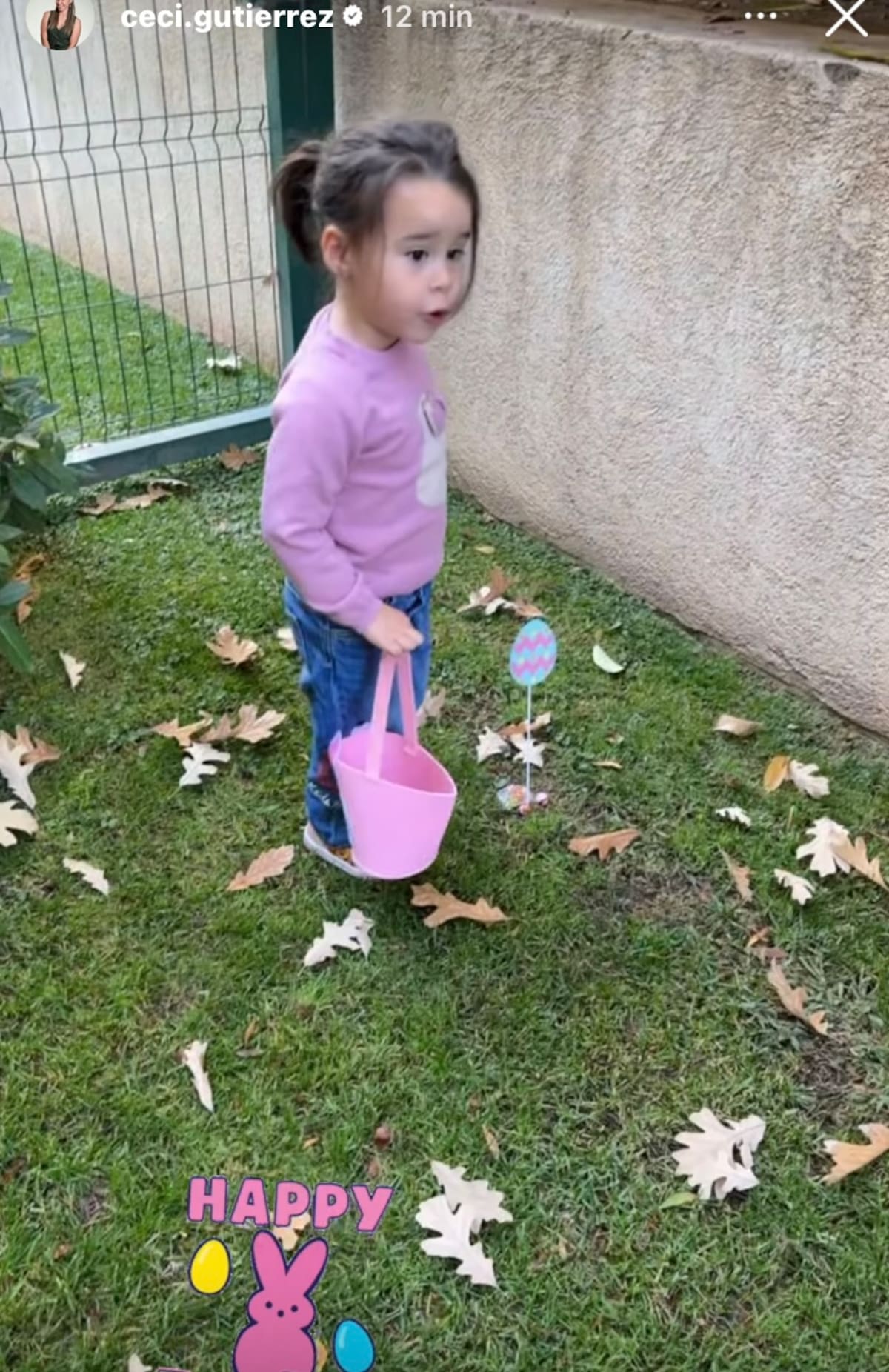 La periodista celebró la Pascua.