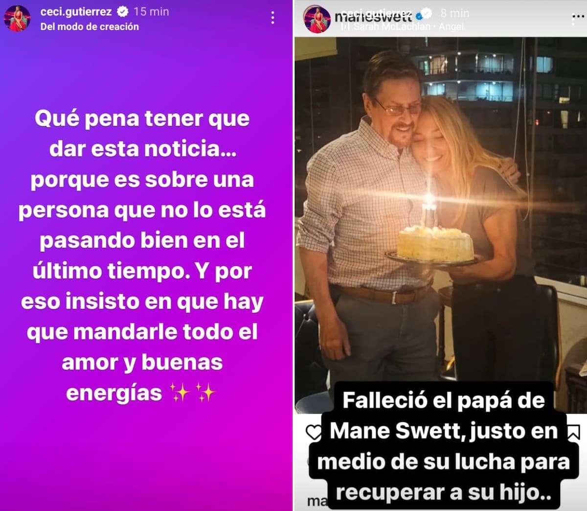 Cecilia Gutiérrez confirmó la noticia. Créditos: Instagram