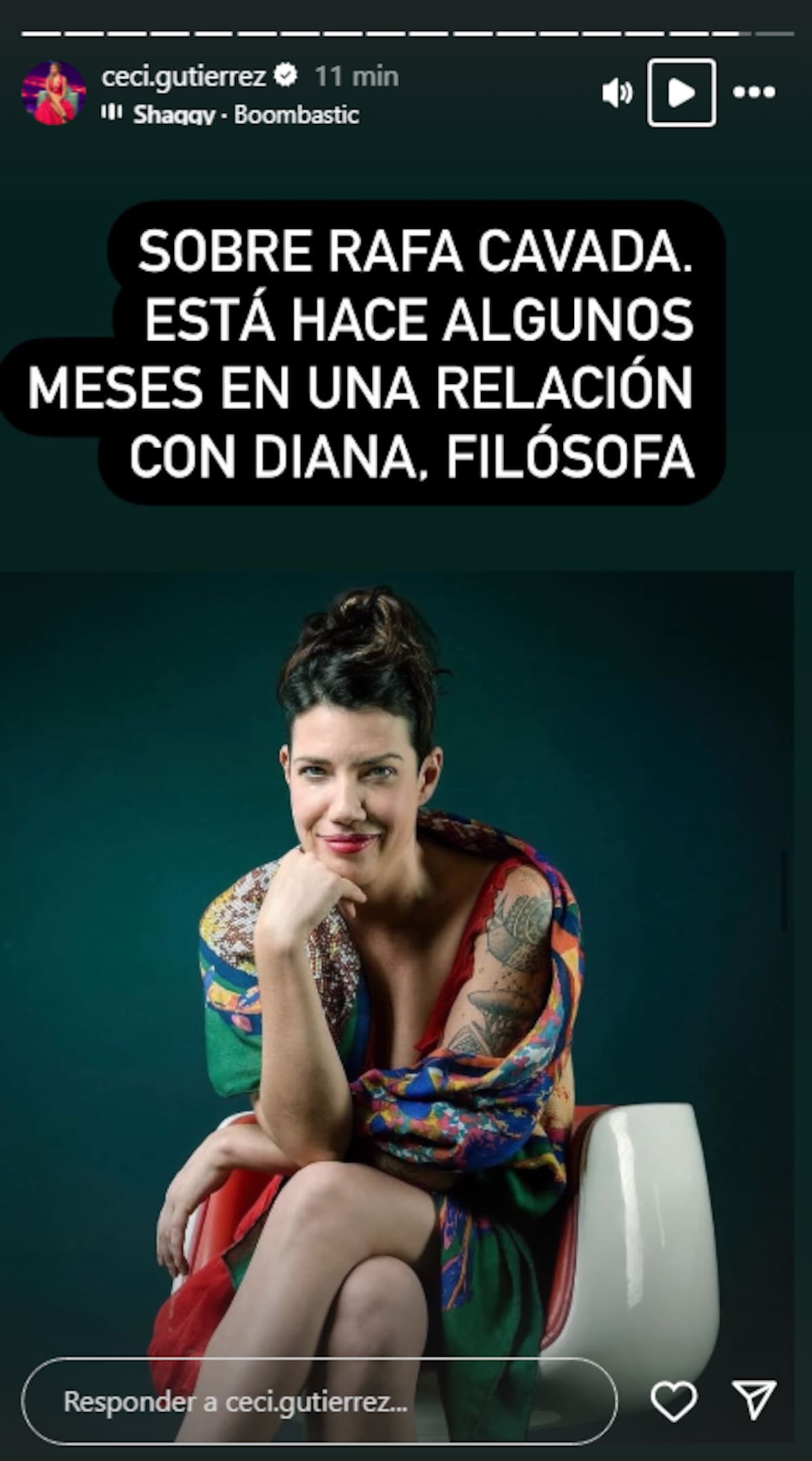 Cecilia Gutiérrez reveló la identidad de la pareja de Rafael Cavada.