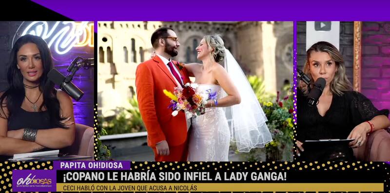 Cecilia Gutiérrez reveló supuesta infidelidad de Nicolás Copano a Lady Ganga.