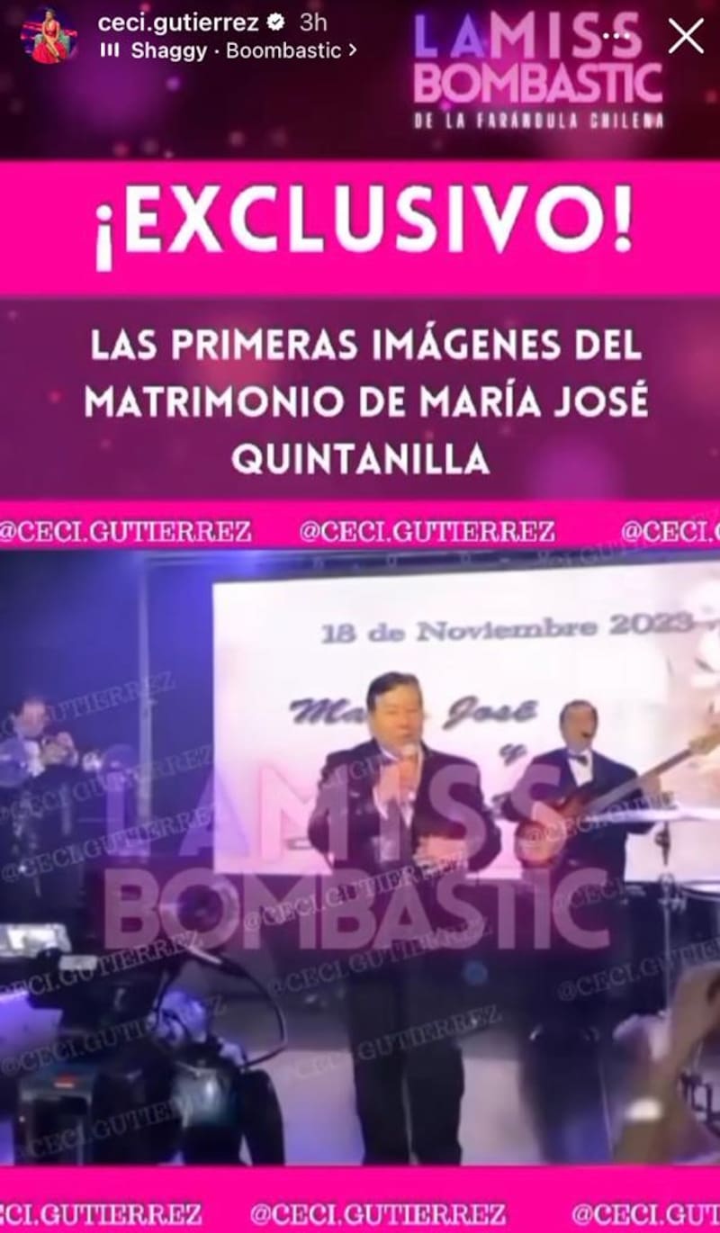 Revelan que María José Quintanilla se casó.