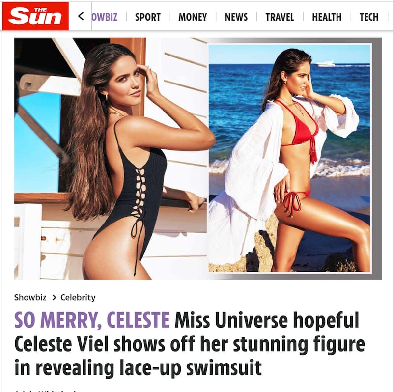 Celeste Viel en "The Sun" / Créditos: The Sun