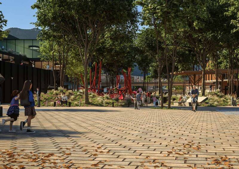 Cencomall Vitacura contempla una serie de espacios al aire libre.