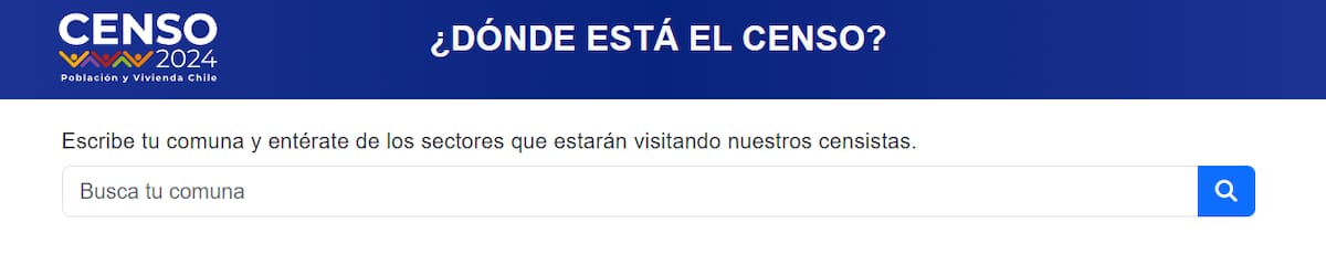 En esta página puedes saber qué zonas están encuestando.