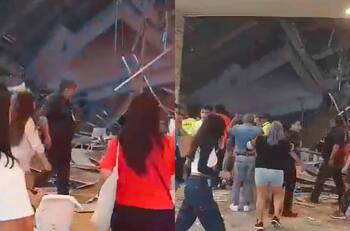 VIDEO | Así quedó un centro comercial en Perú tras el colapso de un techo: hay tres muertos