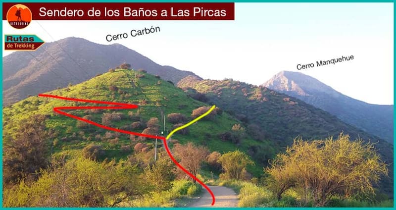 Esta es la ruta del sendero para trekking.
Foto: Rutas de Trekking