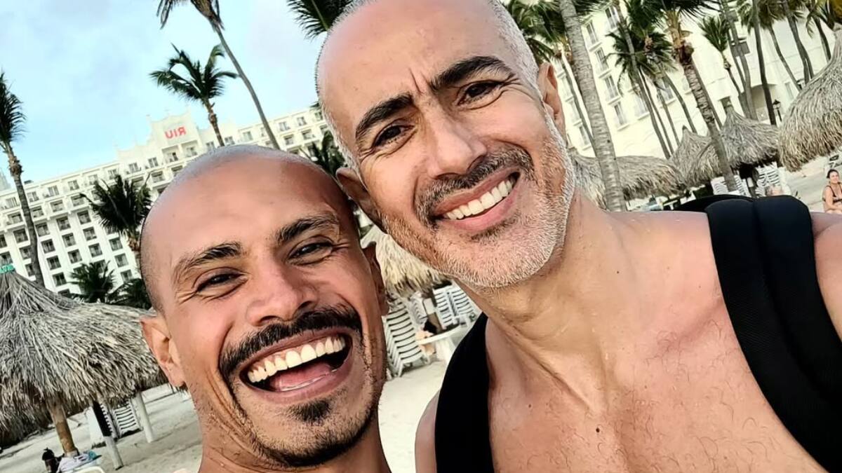 Desde Aruba: Las paradisíacas vacaciones de César Caillet y su pareja, Erik Parra