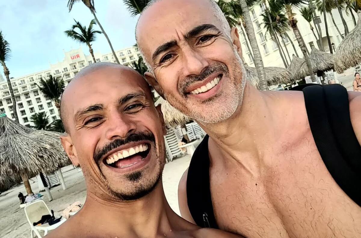 Desde Aruba: Las paradisíacas vacaciones de César Caillet y su pareja, Erik Parra