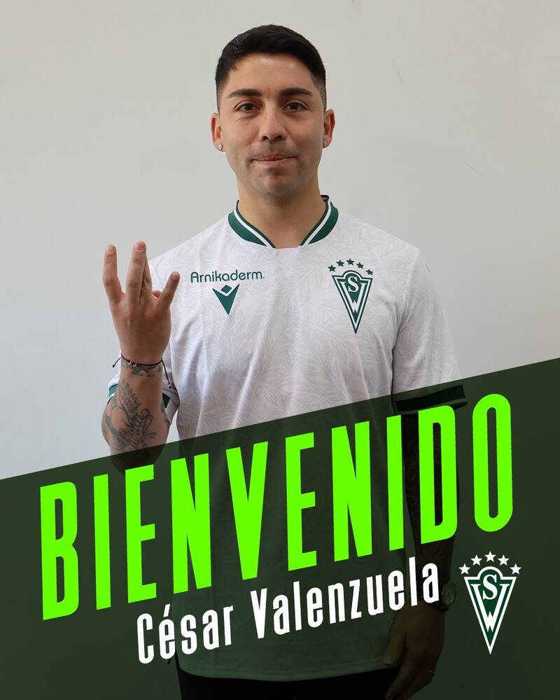 César Valenzuela no ha jugado ningún partido como titular desde que llegó a Wanderers.