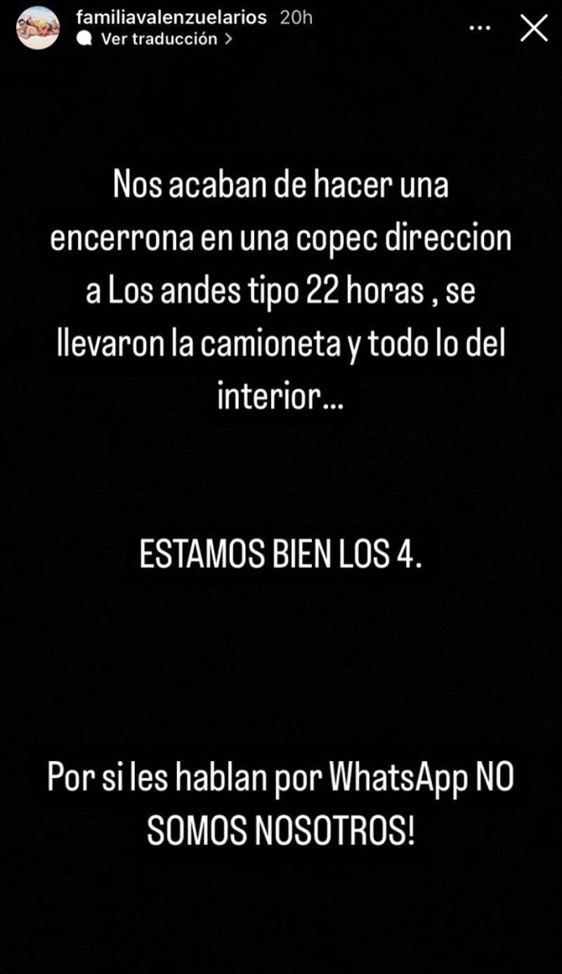 César Valenzuela denunció encerrona contra su familia