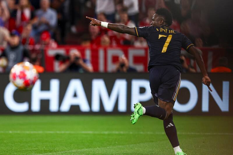 Vinícius marcó tras gran pase de Toni Kroos. EFE