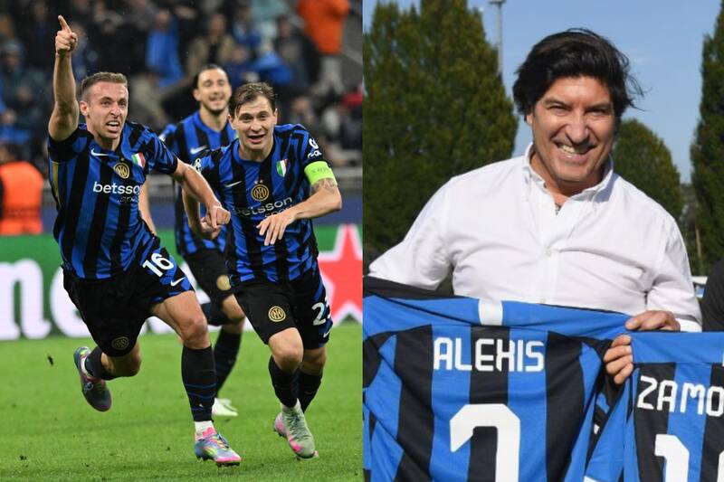 Iván Zamorano festejó el triunfo del Inter.