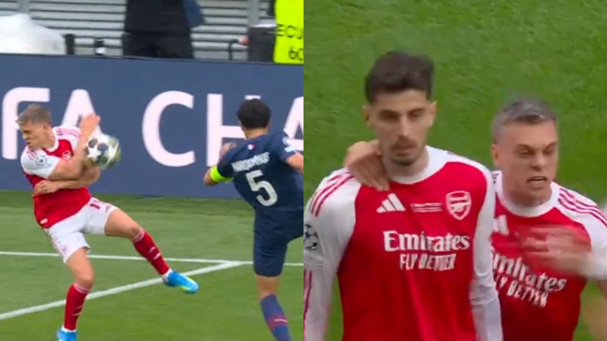VIDEO | Con polémica: Arsenal abrió la cuenta en la final de la Champions League a los 5 minutos