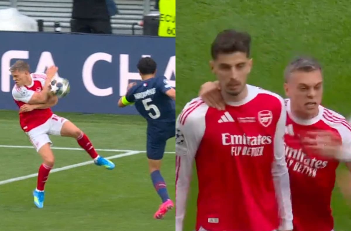 VIDEO | Con polémica: Arsenal abrió la cuenta en la final de la Champions League a los 5 minutos