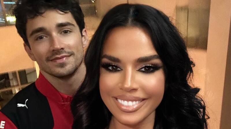 Ivana Knöll compartió en redes sociales una fotografía con Leclerc. (Instagram: @knolldoll)