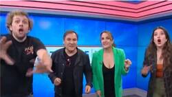 “No me hue....”: María José Quintanilla y Joaquín Méndez vivieron chistoso chascarro en vivo