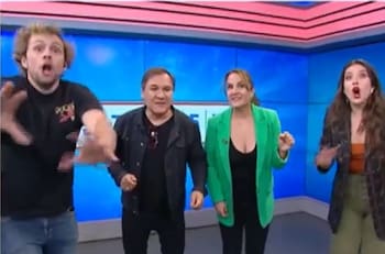 “No me hue....”: María José Quintanilla y Joaquín Méndez vivieron chistoso chascarro en vivo