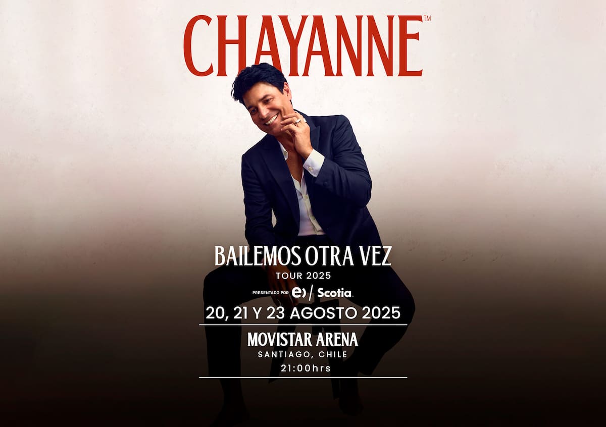 Chayanne vendrá a Chile en agosto del 2025.