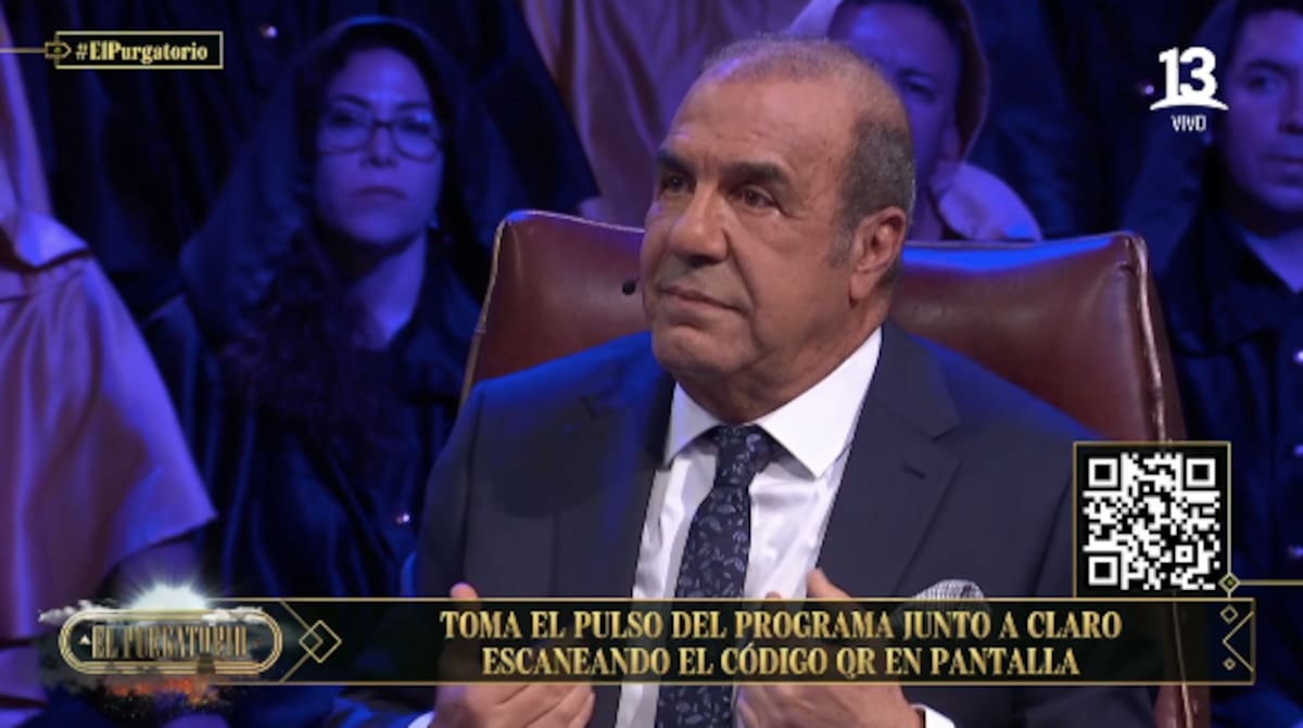 Checho Hirane en "El Purgatorio". Foto: Canal 13.