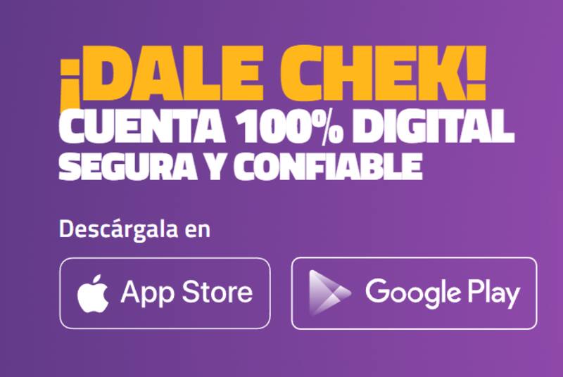 Chek está disponible tanto para iOS como para Android. Créditos: Banco Ripley