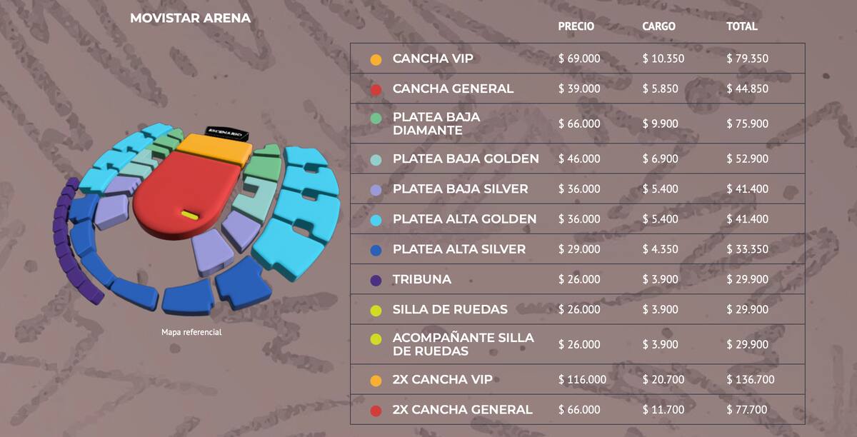 El artista anunció concierto en Chile.